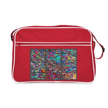 Traces de vie - Sac Retro - rouge/blanc - Devant