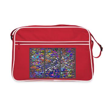 lebensspuren_zwo - Sac Retro - rouge/blanc - Devant