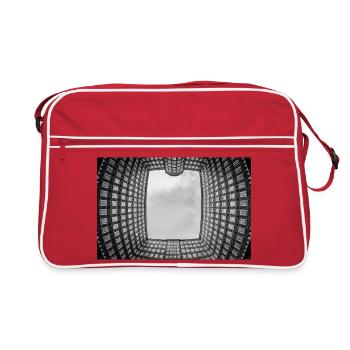 Sprinkenhof Schwarz-Weiß - Retro Tasche - Rot/Weiß - Vorne