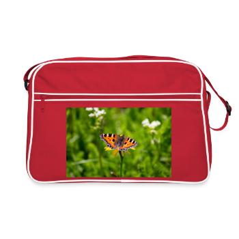 Papillon dans le portrait - Sac Retro - rouge/blanc - Devant