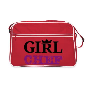 Girl Chef - Statement Design & Typography - Retro Bag - red/white - Front