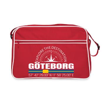 Göteborg - Sac Retro - rouge/blanc - Devant