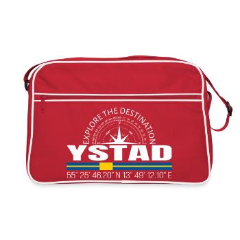 Ystad - Retro Bag - red/white - Front
