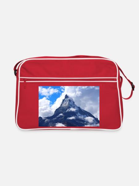 Matterhorn Schweiz - Retro Tasche - Rot/Weiß