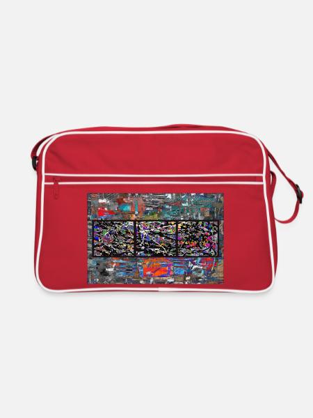Trjptjchinski - Retro Tasche - Rot/Weiß