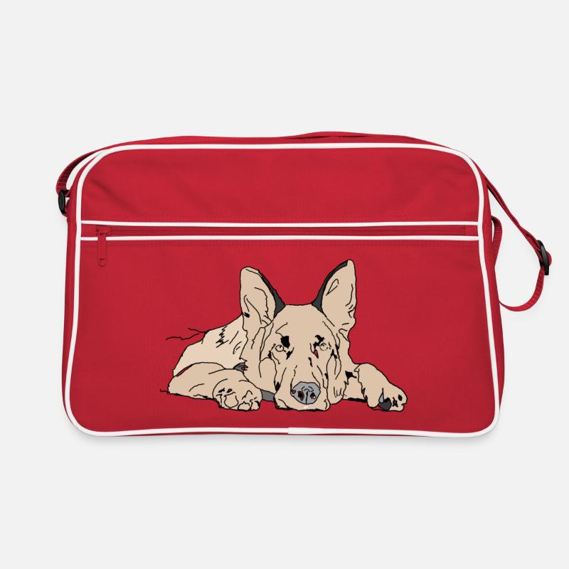 Schäferhund Retro Tasche
