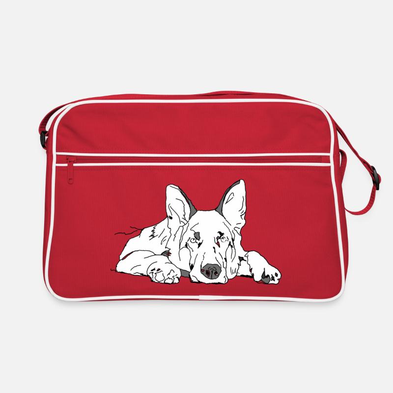 Schäferhund Retro Tasche