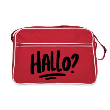 Bonjour? -noir - Sac Retro - rouge/blanc - Devant