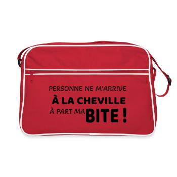 Personne ne m’arrive  - Sac Retro - rouge/blanc - Devant