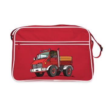FeuerMog - Retro Tasche - Rot/Weiß - Vorne
