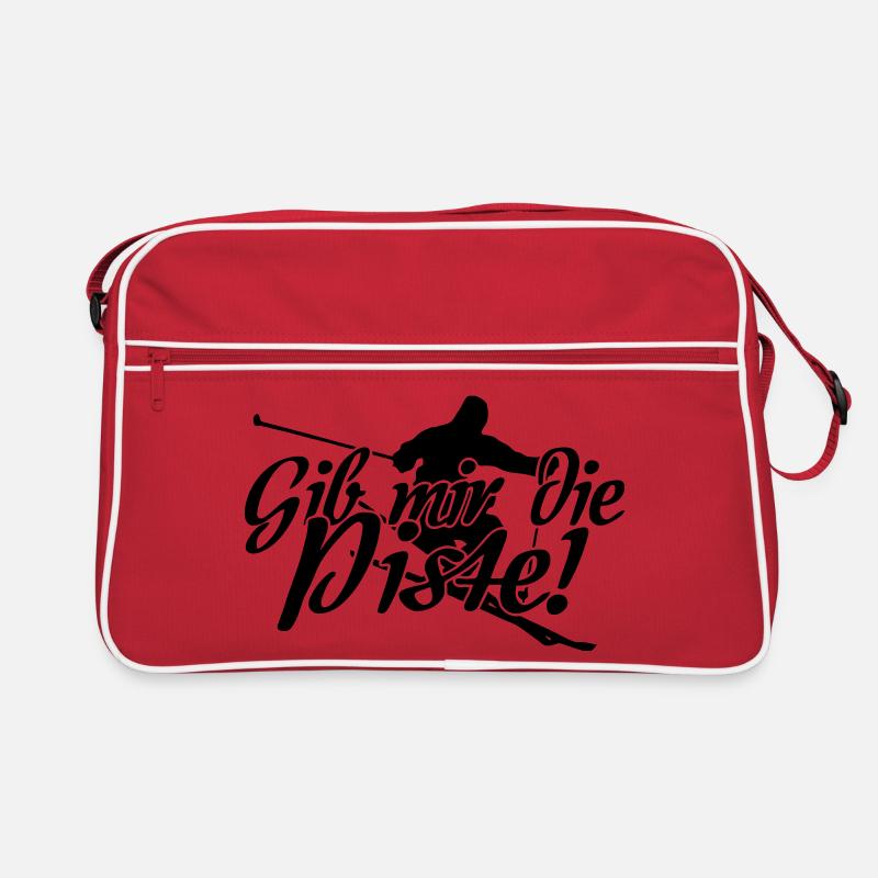 Ski Skifahren Skifahrer Winter Spruch Geschenk Retro Tasche
