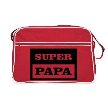 SUPER DAD - Retro Bag - red/white - Front