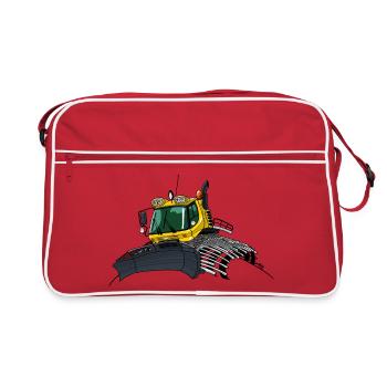 chasse-neige jaune nouveau - Sac Retro - rouge/blanc - Devant