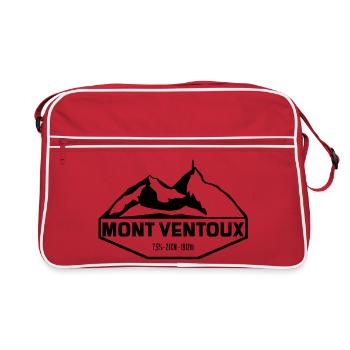 Mont Ventoux Slim Black Edition - Retro Tasche - Rot/Weiß - Vorne