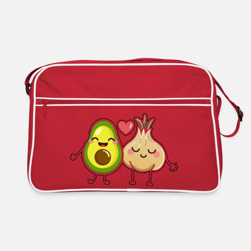 Avocado Trifft Knoblauch Retro Tasche