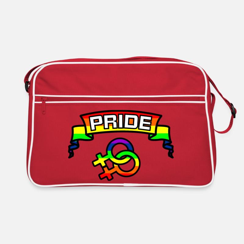 Rainbow lesbies fier logo 2 Sac Retro
