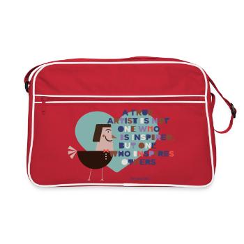 Famous Artist - Retro Bag - red/white - Front