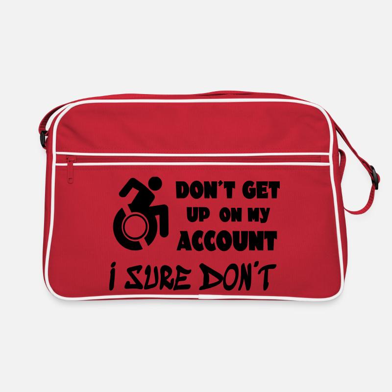 Ne vous levez pas pour moi, je reste en fauteuil roulant* Sac Retro