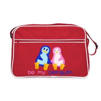Sois mon pingouin - Sac Retro - rouge/blanc - Devant