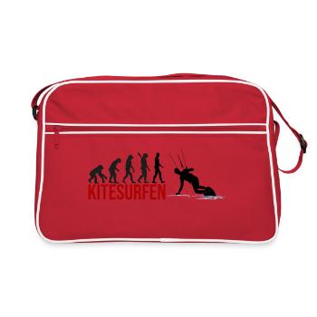 Evolution Kitesurfen - Retro Tasche - Rot/Weiß - Vorne