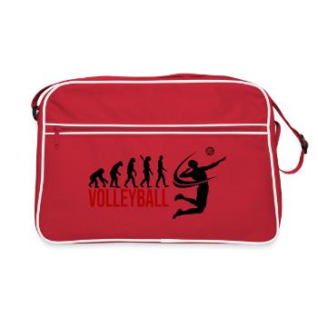 Evolution Volleyball - Retro Tasche - Rot/Weiß - Vorne