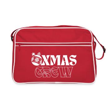 Illustration de gravité de Noël festif - Sac Retro - rouge/blanc - Devant