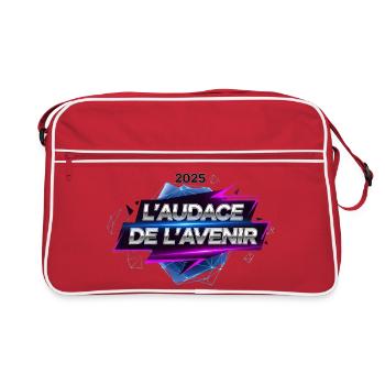 L'Audace de l'Avenir 2025 - Sac Retro - rouge/blanc - Devant