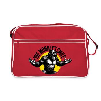 Gorille Rugissant - Sac Retro - rouge/blanc - Devant