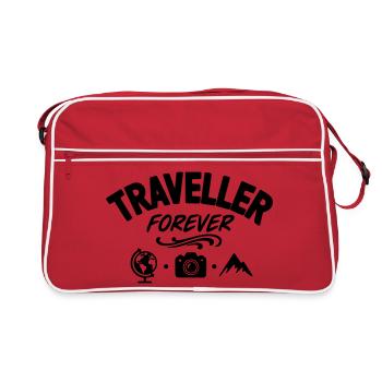 Traveller Forever - Retro Bag - red/white - Front