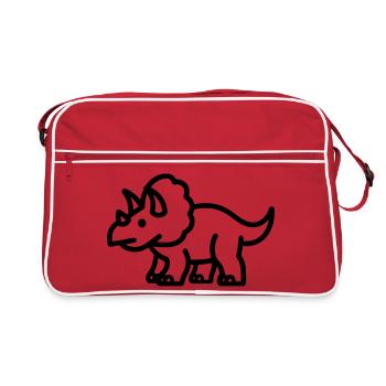 triceratops - Sac Retro - rouge/blanc - Devant