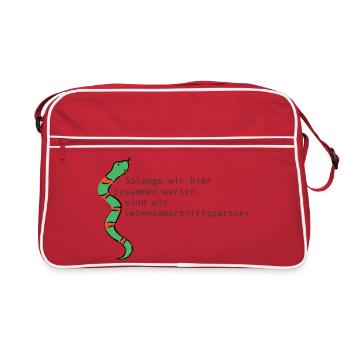 LIFE STAGE PARTNER - Retro Bag - red/white - Front