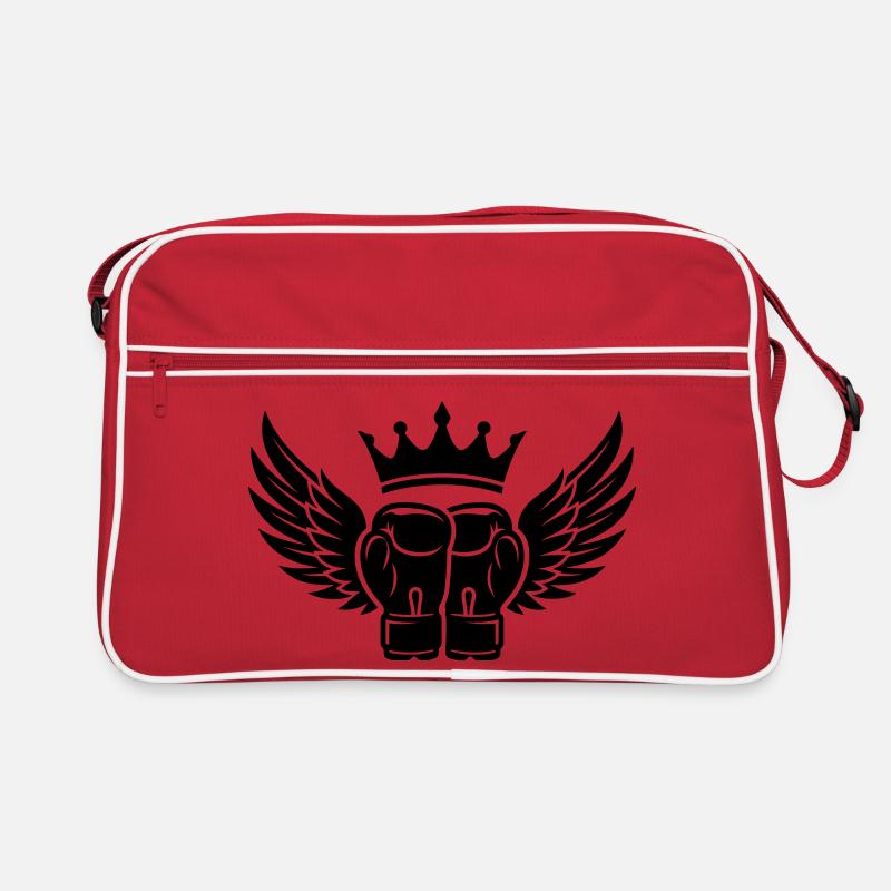 Boxhandschuhe Krone Symbol Retro Tasche