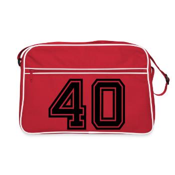 40 - Retro Bag - red/white - Front