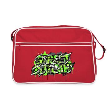 Tuning Saying Street Outlaw Camouflage - Retro Bag - red/white - Front