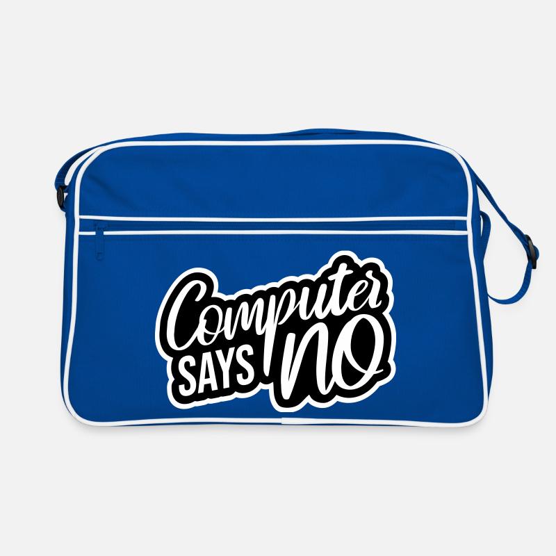 Computer Says No Funny Programmer Nerd Technique Retro Bag