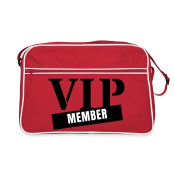 Membre VIP - Fête du Club pour Personnes Très Importantes - Sac Retro - rouge/blanc - Devant