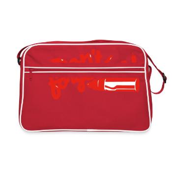 Please don't forget - Don't forget me - Retro Bag - red/white - Front