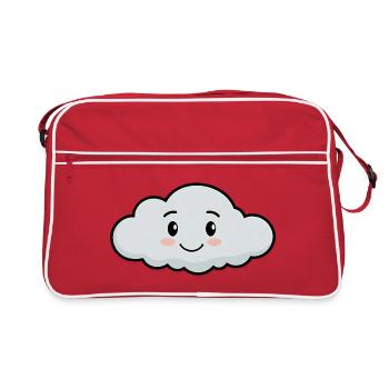 Mon ami nuage câlin - Sac Retro - rouge/blanc - Devant