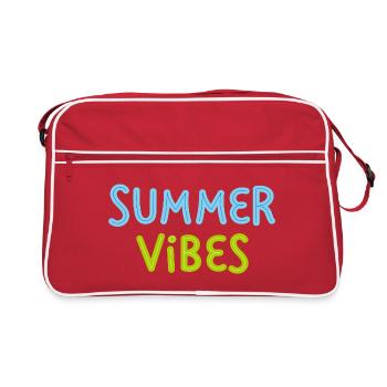 Ambiances d’été : Couleurs vives, design minimaliste et amusant - Sac Retro - rouge/blanc - Devant