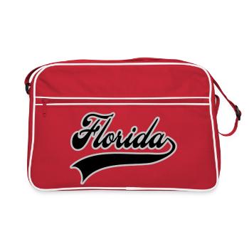 Florida typographie style baseball college - Sac Retro - rouge/blanc - Devant