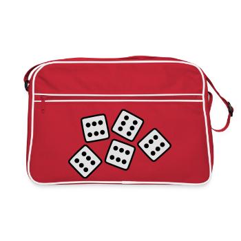 Dice - 30 ans Anniversaire - Sac Retro - rouge/blanc - Devant