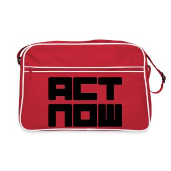 act now - Retro Bag - red/white - Front