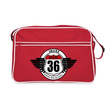 LA ROUTE 36 - Sac Retro - rouge/blanc - Devant