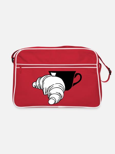 Croissant - Retro Bag - red/white