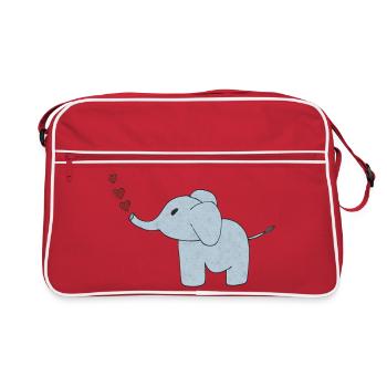 Elephant Elephant Skin - Retro Bag - red/white - Front