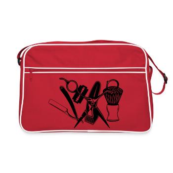 Outils de rasage - Sac Retro - rouge/blanc - Devant