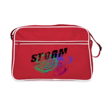 Tempête radicale - Sac Retro - rouge/blanc - Devant