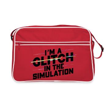 Je suis un pépin dans la simulation - Sac Retro - rouge/blanc - Devant