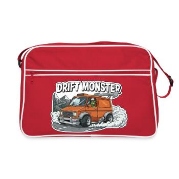 Drift Monster - Retro Bag - red/white - Front