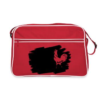 Midnight Glyphs Emblem - Retro Bag - red/white - Front